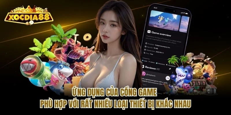 Ứng dụng của cổng game phù hợp với rất nhiều loại thiết bị khác nhau Ứng dụng của cổng game phù hợp với rất nhiều loại thiết bị khác nhau
